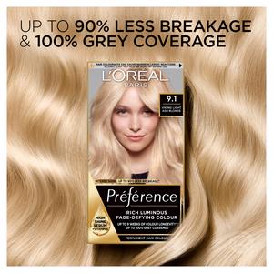 L'Oreal Paris Preference Permanent Hair Dye Oslo Viking light Ash Blonde 9.1 - gallery image 3