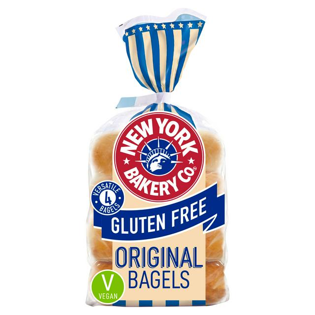 New York Bakery Co. Gluten Free Original Bagels x4