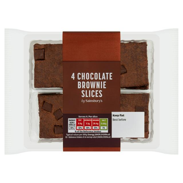 Sainsburys Brownie Cake Slices x4