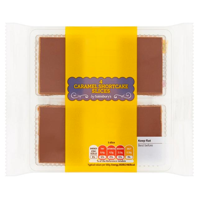 Sainsburys Caramel Shortcake Cake Slices x4