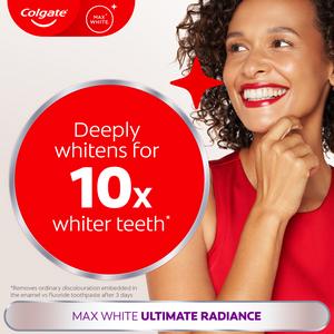 Colgate Max White Ultimate Radiance Teeth Whitening Toothpaste 75ml - gallery image 2