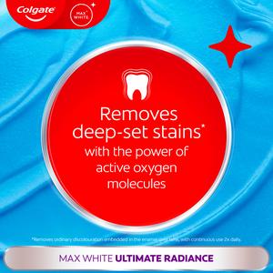 Colgate Max White Ultimate Radiance Teeth Whitening Toothpaste 75ml - gallery image 6