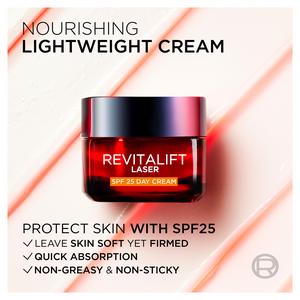 L'Oreal Paris Revitalift Laser Face Moisturiser With SPF25 Triple Action Anti-Ageing Day Cream 50ml - gallery image 5