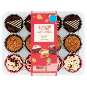 Sainsbury's Hidden Centre Cupcakes x12