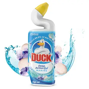 Duck Toilet Cleaner Deep Action Liquid Gel Marine 750ml