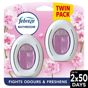 Febreze Bathroom, Continuous Air Freshener Odour Elimination & Prevention, Blossom & Breeze 