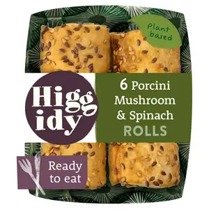 Higgidy Porcini Mushroom & Spinach Vegan Rolls 160g