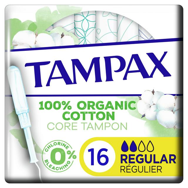 Tampax Cotton Protection Regular Tampons Applicator 16 Pack