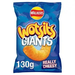 Walkers Wotsits Giants Really Cheesy Sharing Crisps Snacks 130g