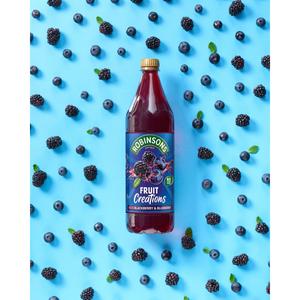 Robinsons Fruit Creations Blackberry & Blueberry Squash 1L - gallery image 3