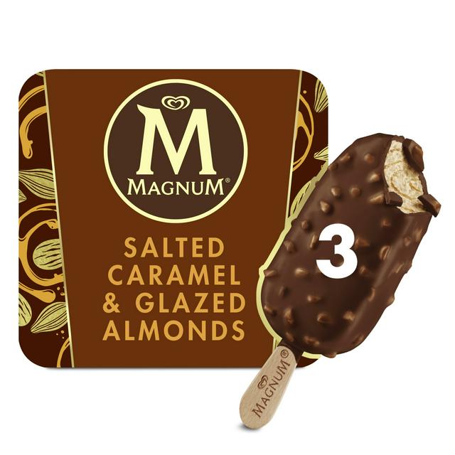 Magnum Salted Caramel & Glazed Almond Ice Cream 3x90ml
