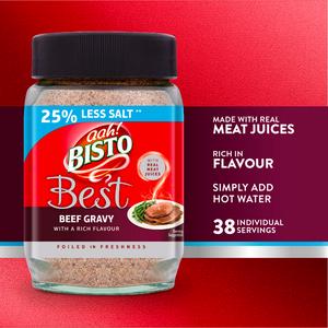 Bisto Best Reduced Salt Beef Gravy Granules 230g - gallery image 2