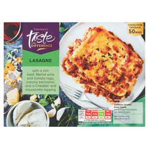 Sainsbury's Beef Lasagne, Taste the Difference 400g (Meal for 1) |  Sainsbury's