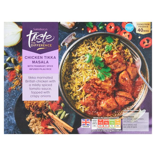 Taste the Difference Sainsbury's Chicken Tikka Masala, Taste the Difference 400g (Meal for 1)