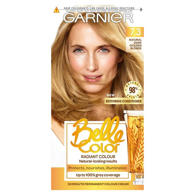 Garnier Belle Color Natural Permanent Hair Dye Dark Golden Blonde  |  Sainsbury's