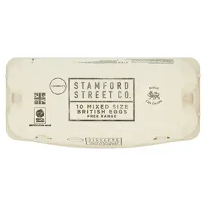 Stamford Street Co. Mixed Size British Eggs Free Range x10 490g