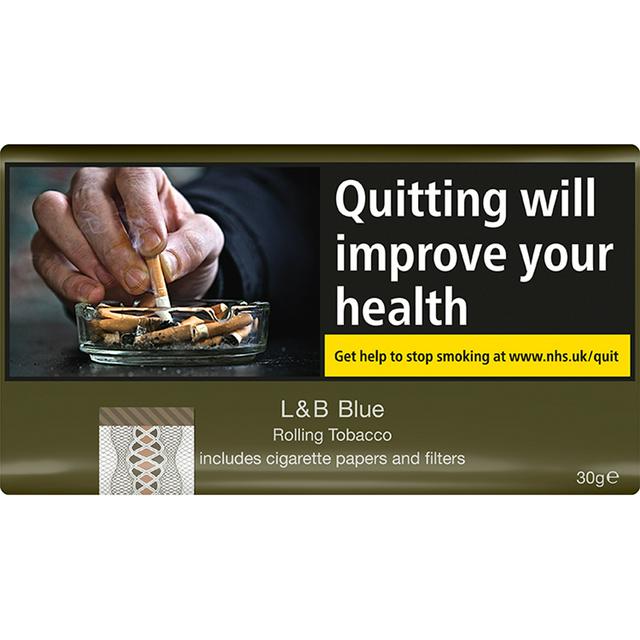 what time does sainsbury's stop selling cigarettes L&B Blue Rolling Tobacco 30g