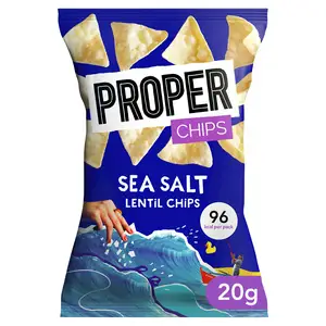 Proper Chips Sea Salt Lentil Chips 20g