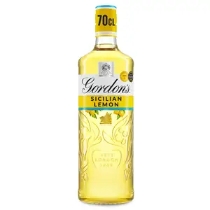 Gordon's Sicilian Lemon Distilled Flavoured Gin 37.5% Vol Bottle 70cl