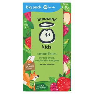 Innocent Kids Strawberries, Raspberries & Apples Smoothies 10 x 150ml - gallery image 6