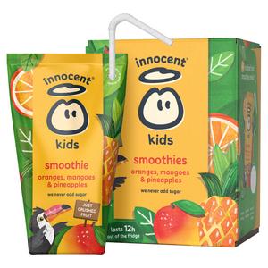 Innocent Kids Oranges, Mangoes & Pineapples Smoothies 4x150ml - gallery image 2