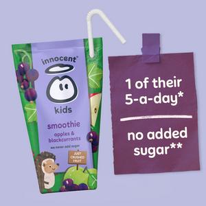 Innocent Kids Apples & Blackcurrants Smoothies 4 x 150ml - gallery image 3