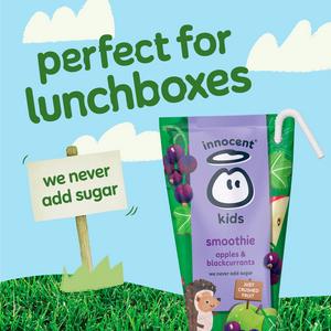 Innocent Kids Apples & Blackcurrants Smoothies 4 x 150ml - gallery image 5