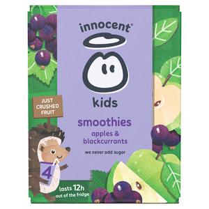 Innocent Kids Apples & Blackcurrants Smoothies 4 x 150ml - gallery image 6