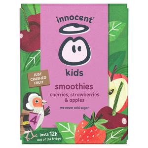 Innocent Kids Cherries, Strawberries & Apples Smoothies 4 x 150ml - gallery image 6
