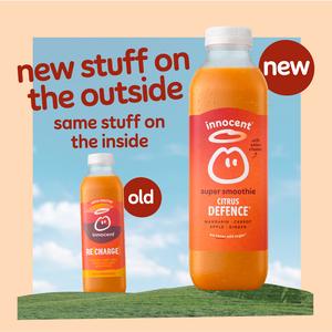 Innocent Citrus Defence Super Smoothie Mandarin, Carrot & Ginger with Vitamins 750ml - gallery image 3