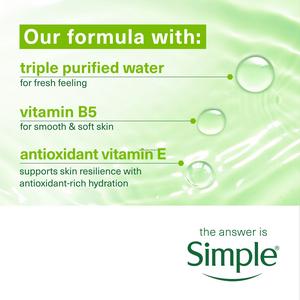 Simple Kind to Skin Micellar Biodegradable Waterproof Make Up Remover Cleansing Facial Wipes 2 x 20 - gallery image 5