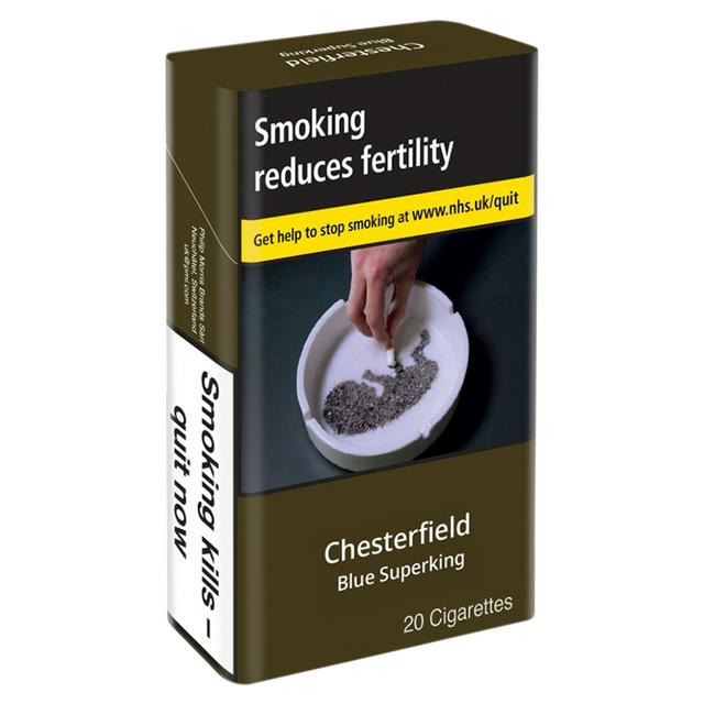 chesterfield cigarettes sainsbury's Chesterfield Blue Superking Cigarettes x20