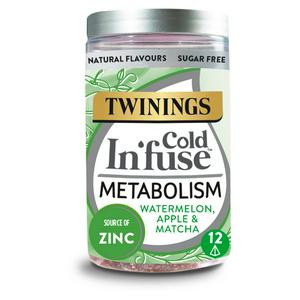 Twinings Cold In'fuse Metabolism with Watermelon, Apple & Zinc, 12 Infusers