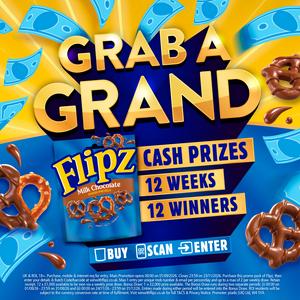 Flipz Salted Caramel Flavour Coated Pretzel 90g - gallery image 2
