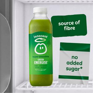 Innocent Green Energise Super Smoothie, Kiwi, Cucumber, Apple & Matcha with Vitamins 300ml - gallery image 4
