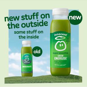 Innocent Green Energise Super Smoothie, Kiwi, Cucumber, Apple & Matcha with Vitamins 300ml - gallery image 5