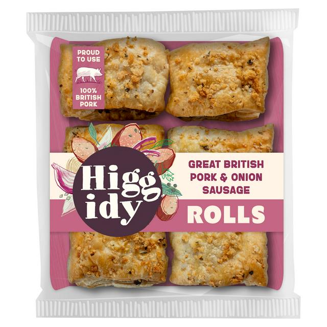 Higgidy Great British Pork & Onion Sausage Rolls 160g - gallery image 1