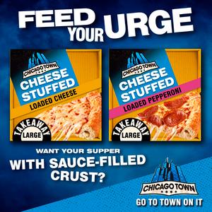 Chicago Town Takeaway Large Cheesy Stuffed Pepperoni Pizza 640g - gallery image 2