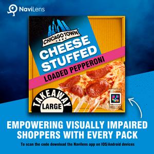 Chicago Town Takeaway Large Cheesy Stuffed Pepperoni Pizza 640g - gallery image 3