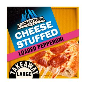 Chicago Town Takeaway Large Cheesy Stuffed Pepperoni Pizza 640g - gallery image 4