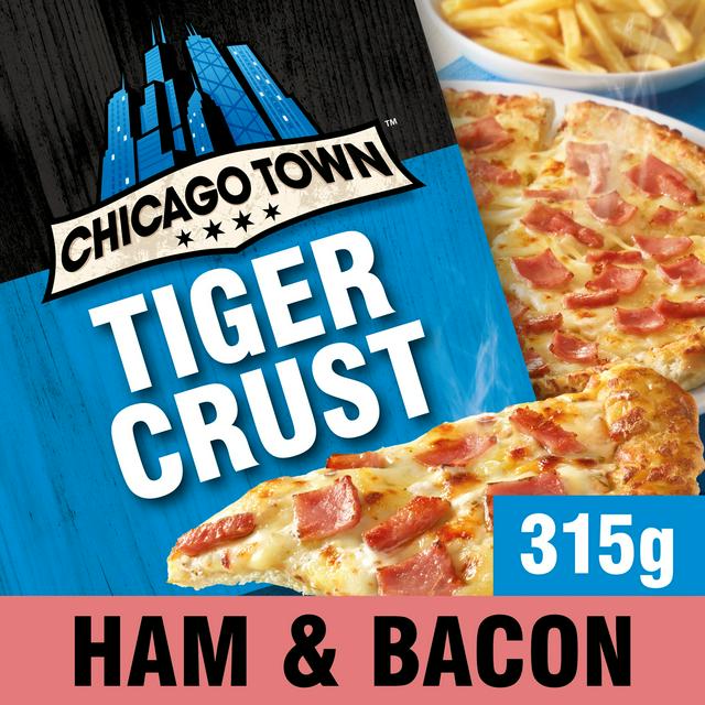 Chicago Town Tiger Crust Cheesy Ham & Bacon 315g