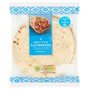 Sainsbury's Greek Style Flatbreads x4