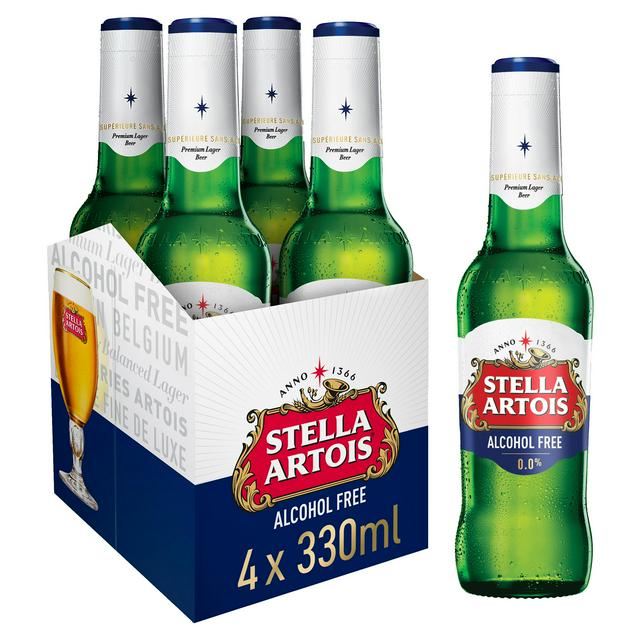 Stella Artois Alcohol Free Lager 4x 330ml - £3.5 - Compare Prices