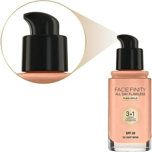 Max Factor Facefinity All Day Flawless 3-in-1 Foundation 32 Light Beige 30ml