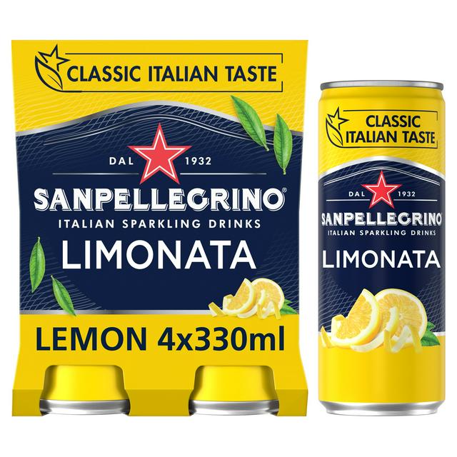 San Pellegrino Lemon Slim Cans 4x 330ml