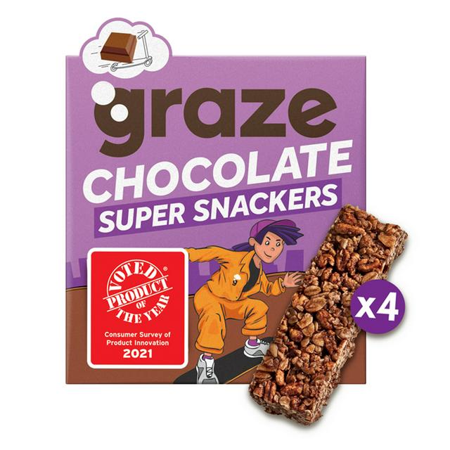 Graze Super Snackers Chocolate Kids Cereal Bar 4 X 23g Sainsbury S