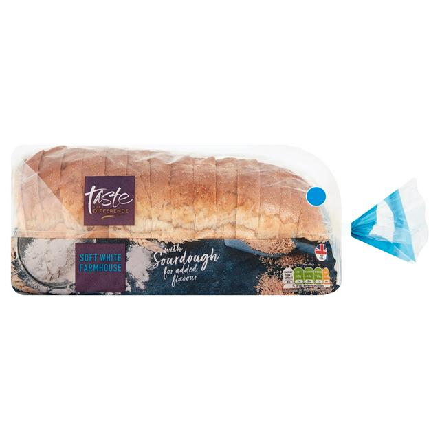 Sainsbury S White Farmhouse With Sourdough Taste The Difference 800g Sainsbury S