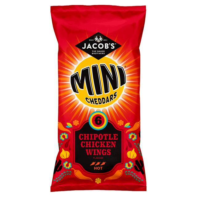 Jacob's Mini Cheddars Chipotle Chicken Wings Flavour x6 150g