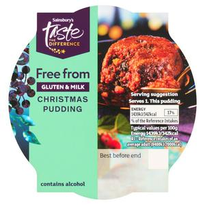 Sainsbury's Free From 100g Christmas Pudding, Taste the Difference