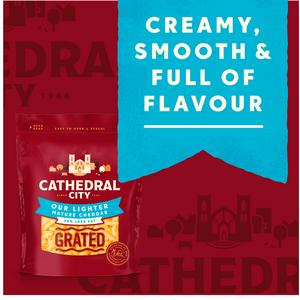 Cathedral City Grated Lighter Mature Cheddar Cheese 180g - gallery image 2